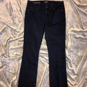 LOFT Modern Sexy Boot Darkwash Jeans